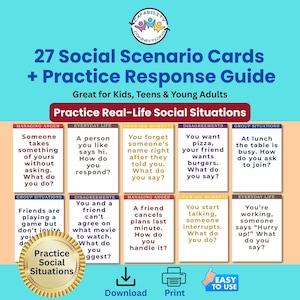 Sociale scenariokaarten voor tieners en volwassenen | Handleiding communicatie en respons (pdf)