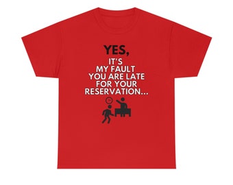Mijn schuld dat je te laat bent voor je reserveringst-shirt