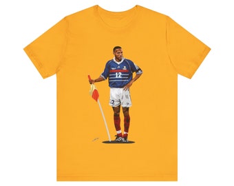 Thierry Henry T-Shirt Fußball-Fan-Geschenk Sport-Shirt Athleten-T-Shirt Vintage Sport-T-Shirt Fußballspieler-Shirt Sport-Fan-Shirt