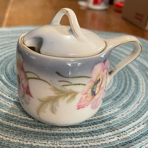 Small Sugar Bowl Hand Painted Vessra Germany China