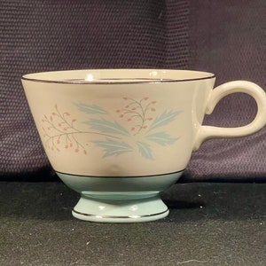 Vintage Homer Laughlin Coffee Cups by Homer Laughlin in Cavalier Romance pattern