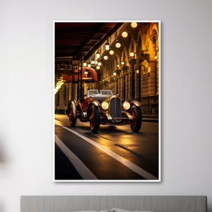 Art Deco Car #17: Wydruk dostępny na płótnie, plakacie lub plakacie w ramie