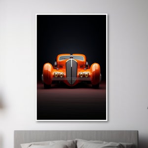 Art Deco Car #05: Wydruk dostępny na płótnie, plakacie lub plakacie w ramie