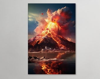 Volcano #07 : Print available on Canvas, Poster or Framed Poster