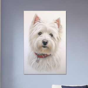 Westie Picture Print High-Quality West Highland Terrier Art for Home Decoration and Dog Enthusiasts