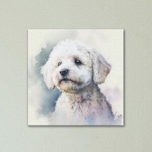 Bichon Frise "Puppy Love” Premium Wall Art for Dog lovers, Available on Canvas