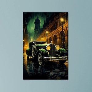 Art Deco Car #21: Wydruk dostępny na płótnie, plakacie lub plakacie w ramie