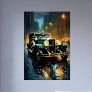 Art Deco Car #20: Wydruk dostępny na płótnie, plakacie lub plakacie w ramie