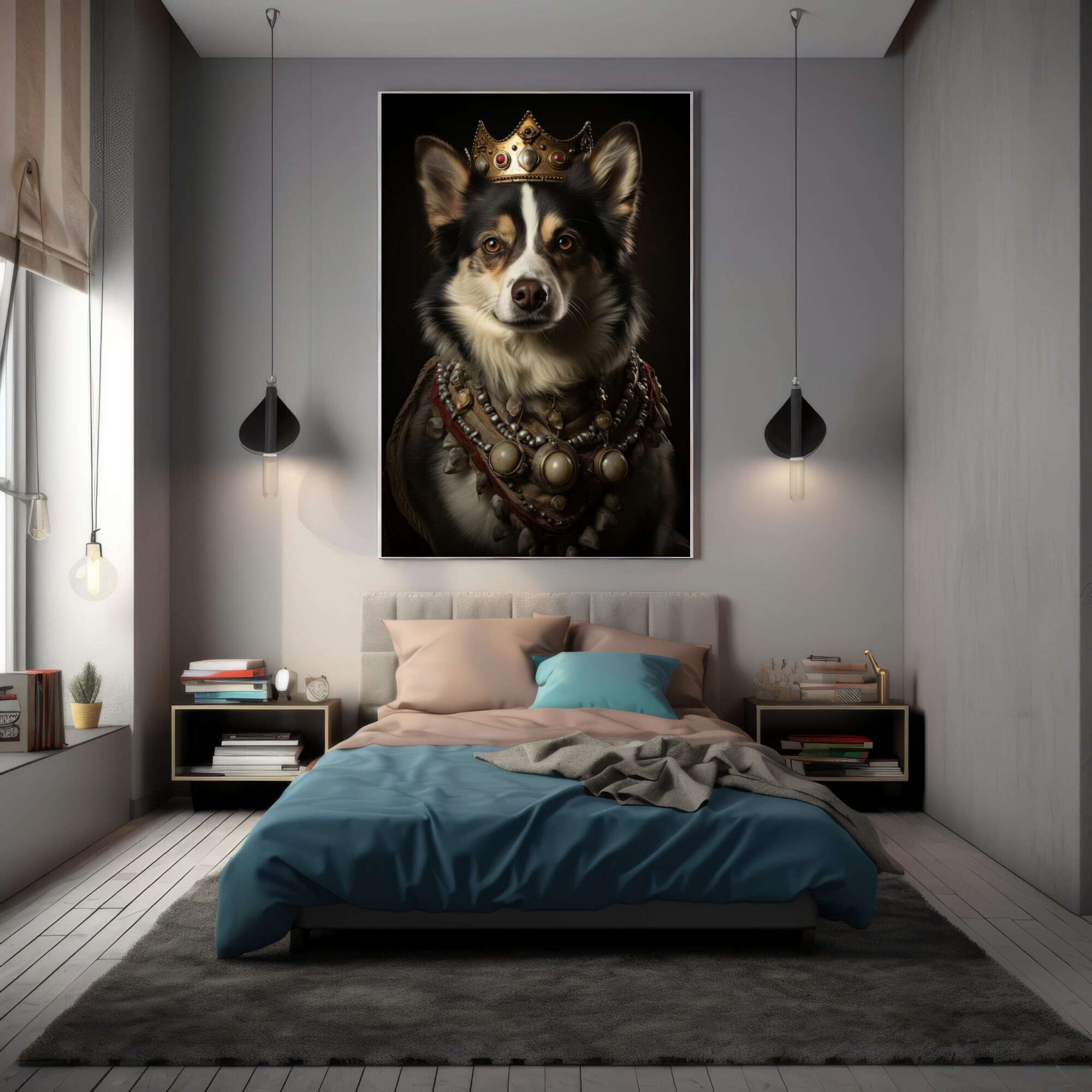 Royal Pooch: Instant Digital Download of a Majestic Dog Portrait 07 - Etsy