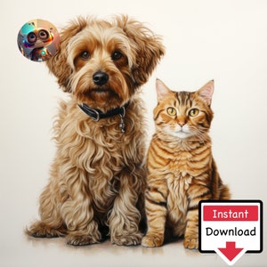 The Odd Couple #08 : Digital Download for Printing on Canvas or Posters