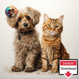 The Odd Couple #09 : Digital Download for Printing on Canvas or Posters