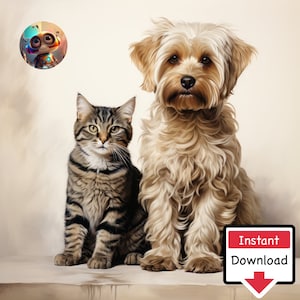 The Odd Couple #04 : Digital Download for Printing on Canvas or Posters