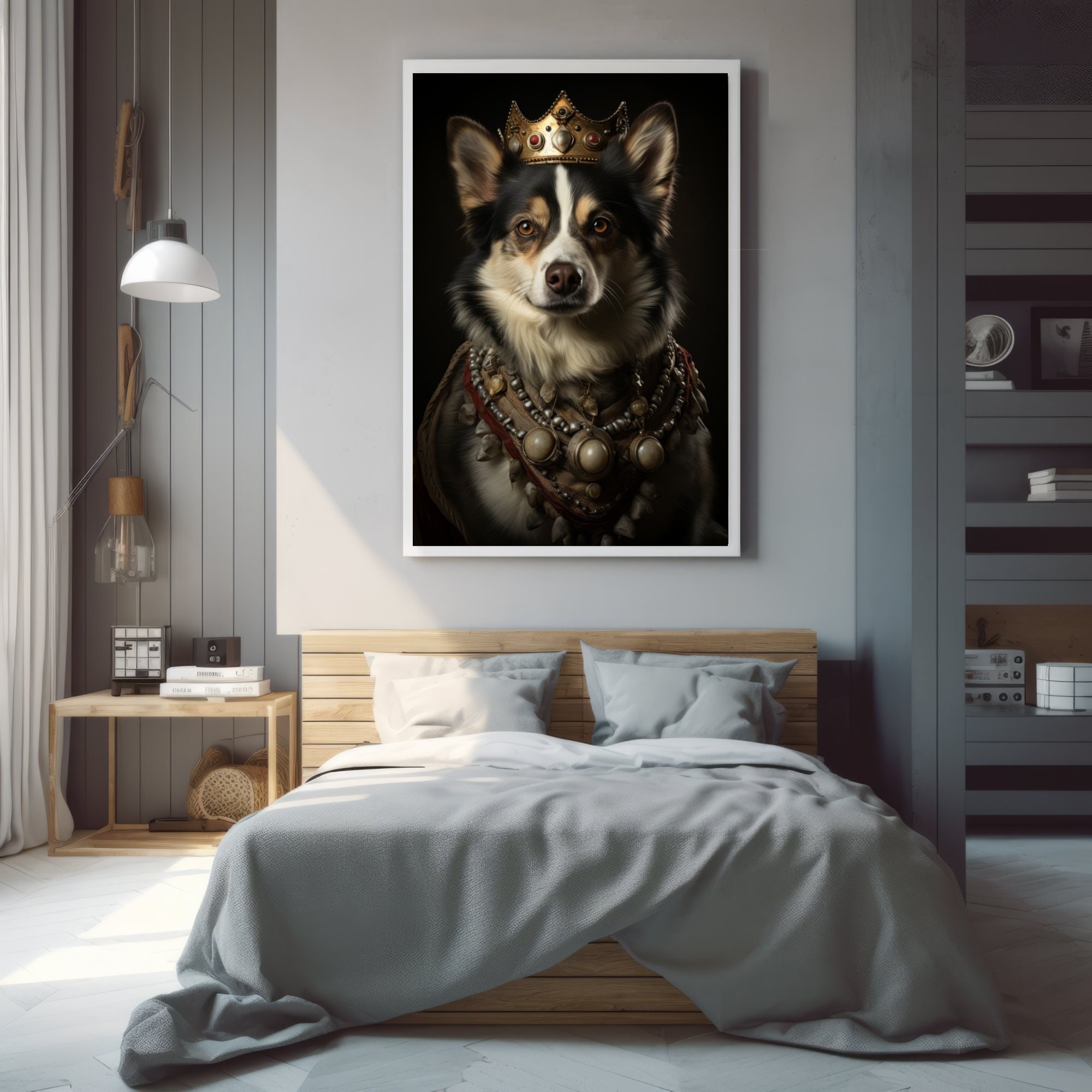 Royal Pooch: Instant Digital Download of a Majestic Dog Portrait 07 - Etsy