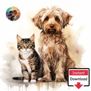 The Odd Couple #02 : Digital Download for Printing on Canvas or Posters