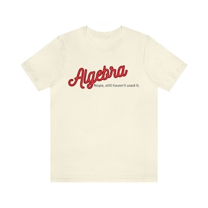 T-Shirt, Algebra. Nope, still have not used it.