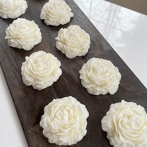 3 x Peony Flower Candle | Blooming Peony Soy Candle | Birthday or Anniversary Gift