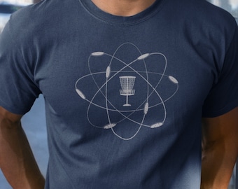 Atomic Disc Golf Shirt für Disc Golfer, Unisex Disc Golf T-Shirt, Disc Golf Geschenk, Disc Golf Papa, Frisbee Golf, Geschenk für Ihn