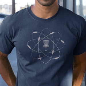 Atomic Disc Golf Shirt for Disc Golfer, Unisex Disc Golf t-shirt, Disc Golf Gift, Disc Golf Dad, Frisbee Golf, Gift for Him, Disc Tee