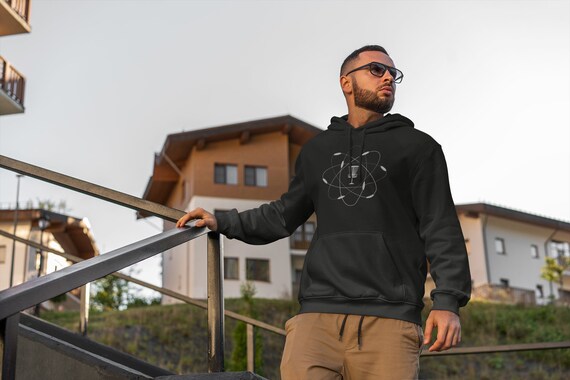Atomic Disc Golf Hoodie for Disc Golfer, Men's Disc Golf Hoodie, Women's Disc Golf Sweatshirt, Disc Golf Gift, Disc Golf Dad, Frisbee Golf