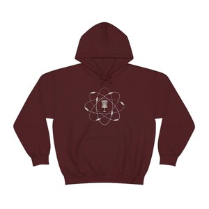 Atomic Disc Golf Hoodie for Disc Golfer, Men's Disc Golf Hoodie, Women's Disc Golf Sweatshirt, Disc Golf Gift, Disc Golf Dad, Frisbee Golf image 6