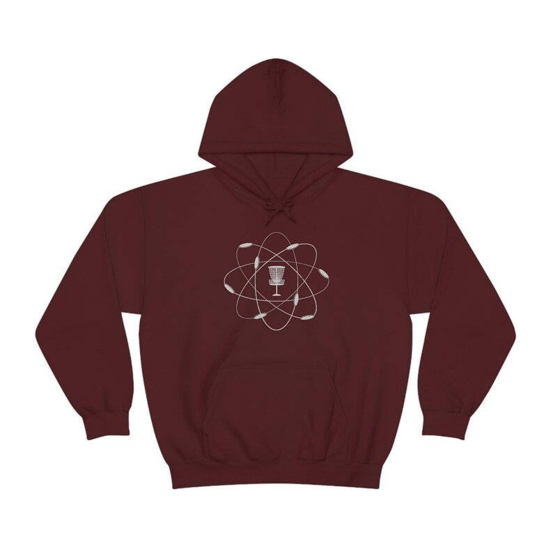Atomic Disc Golf Hoodie for Disc Golfer, Men's Disc Golf Hoodie, Women's Disc Golf Sweatshirt, Disc Golf Gift, Disc Golf Dad, Frisbee Golf image 6