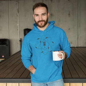Atomic Disc Golf Hoodie for Disc Golfer, Men's Disc Golf Hoodie, Women's Disc Golf Sweatshirt, Disc Golf Gift, Disc Golf Dad, Frisbee Golf image 4