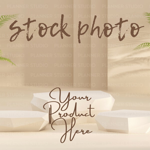 Stock Photo Background Minimal Stock photo Leaves wedding invitation Product backdrop neutral tone Product background photo for your product