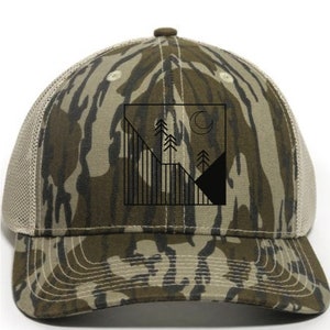 Lucky Camo Trucker Hat Mossy Oak Bottomland Turkey Hunting image 4