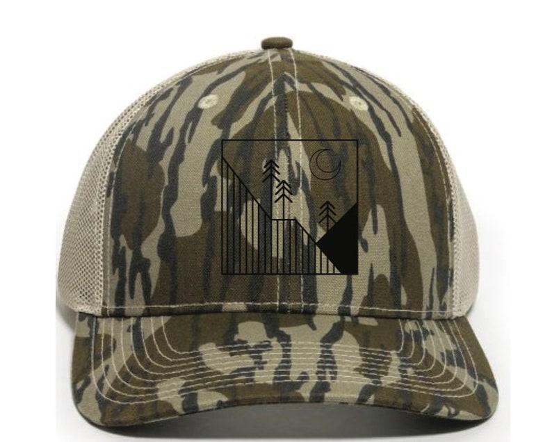 Lucky Camo Trucker Hat Mossy Oak Bottomland Turkey Hunting image 4