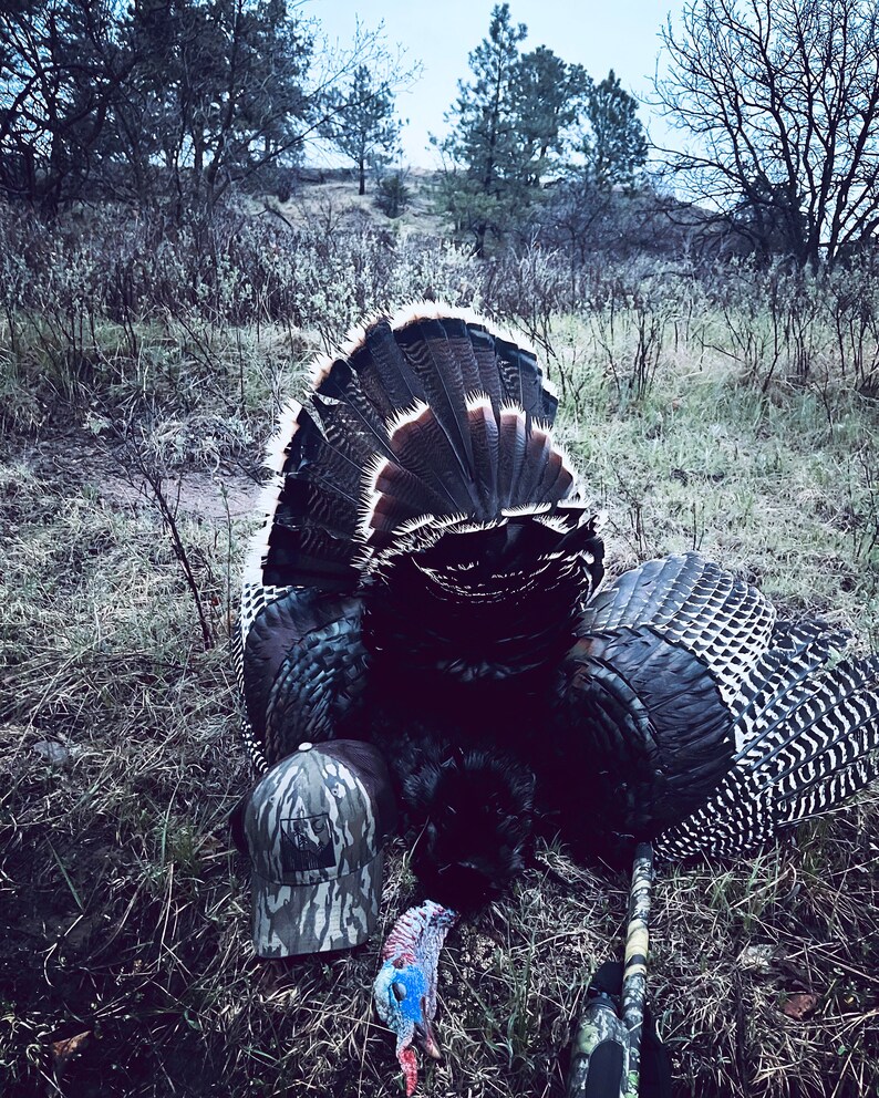 Lucky Camo Trucker Hat Mossy Oak Bottomland Turkey Hunting image 8