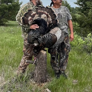 Lucky Camo Trucker Hat Mossy Oak Bottomland Turkey Hunting image 2