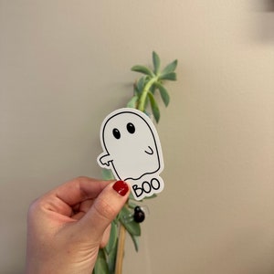 Boo Ghost Sticker - Boooo - Funny Sticker - Laptop Sticker - Water Bottle Sticker