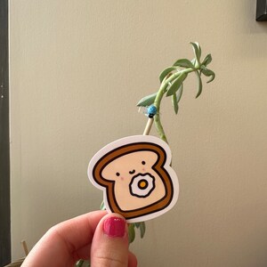 Egg Toasty Sticker - Cute - Water Bottle Sticker - Laptop Sticker