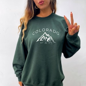 Colorado Sweatshirt Granola Girl Granola Girl Aesthetic Mountain Sweatshirt Colorado Crewneck Colorado Shirt Colorado Gifts