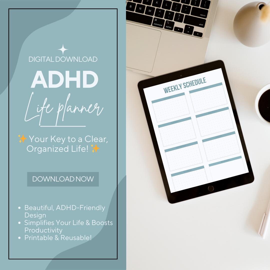 ADHD Life Planner Printable | Digital Planner for Neurodivergent Minds ...