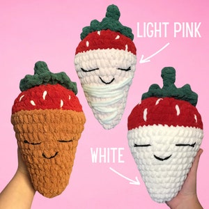 Crochet Chocolate Dipped Strawberry