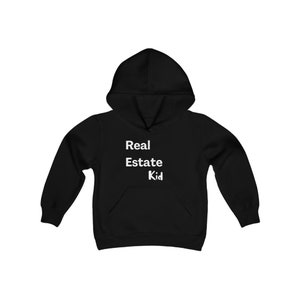 Kids Funny Real Estate Sweatshirt, realtor, real estate hoodie, realtor gift, realtor apparel, t-shirt, Heavy Blend Hooded Sweatshirt, Youth