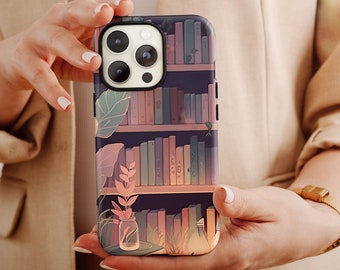 Book Lover Phone Case, Smartphone Case, Tough Phone Case for iphones, Gift for Book Reader, Gift for Librarian, Gift for Teacher, Bookish