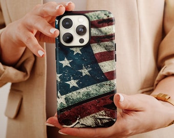 Patriotic Phone Case, Tough Phone Case for iphones, Smartphone Case, American Flag Phone Case, July 4th, USA Phone Case, Gift for Dad