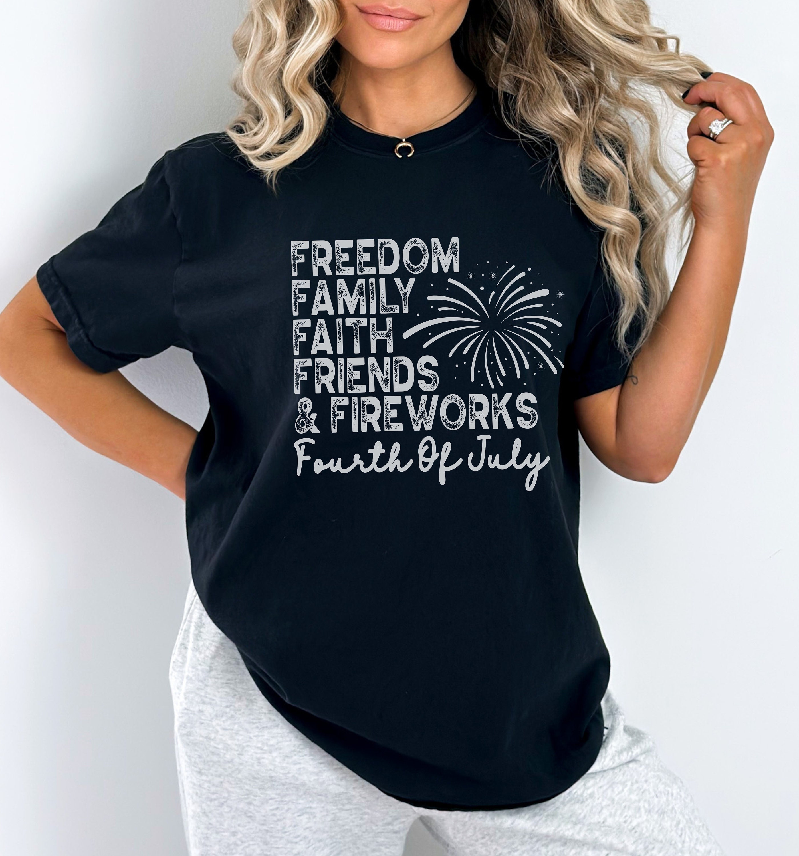 July 4th Shirt, Comfort Colors Tee, Patriotic Tshirt, Fourth of July T-shirt, Freedom Family ...