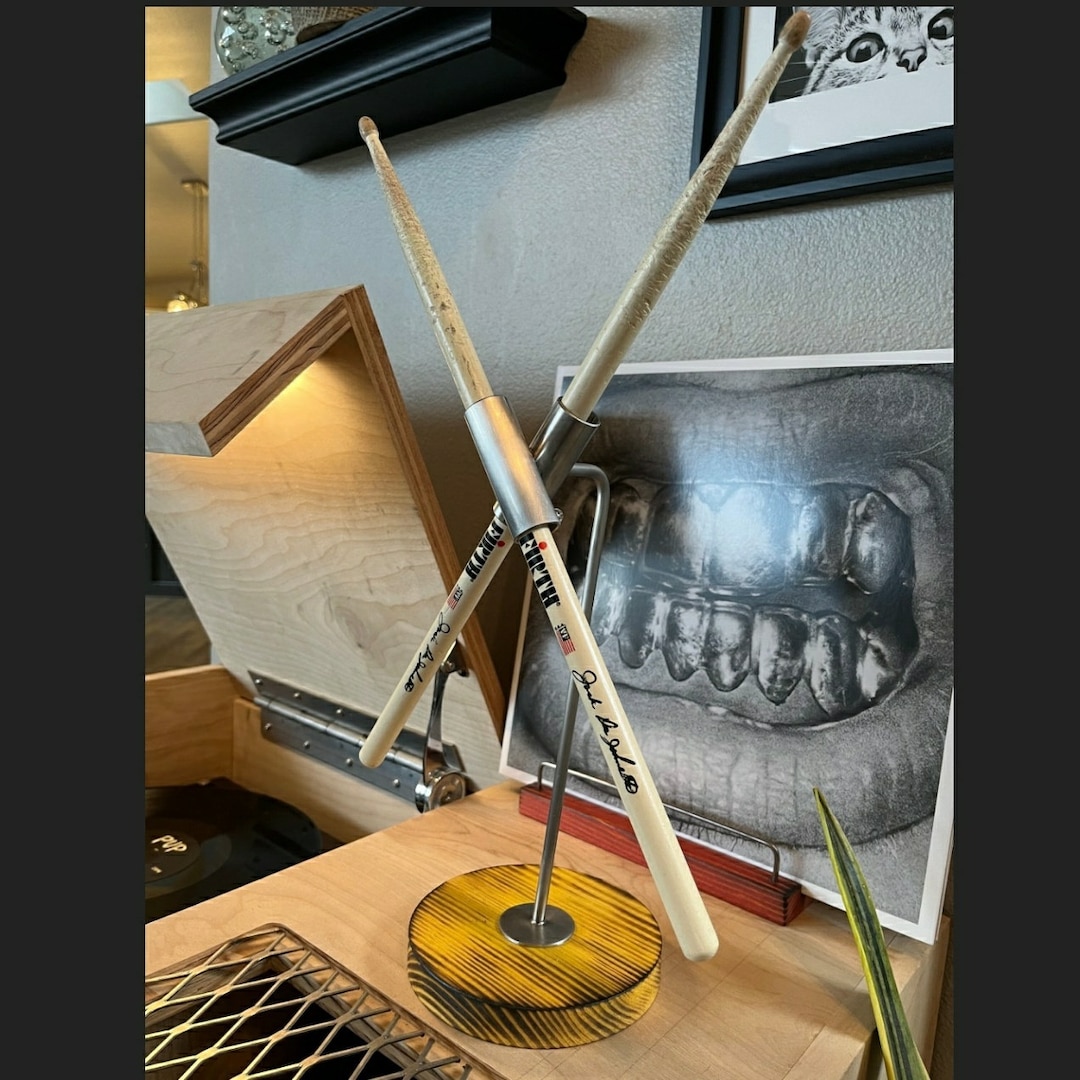 Drumstick Display Stand Music Room Decor Drummer Gift Punk Rock Rock and Roll Rap Musician Rock