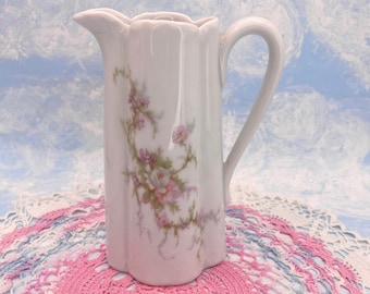 Haviland Limoges France Floral Print Creamer Vintage