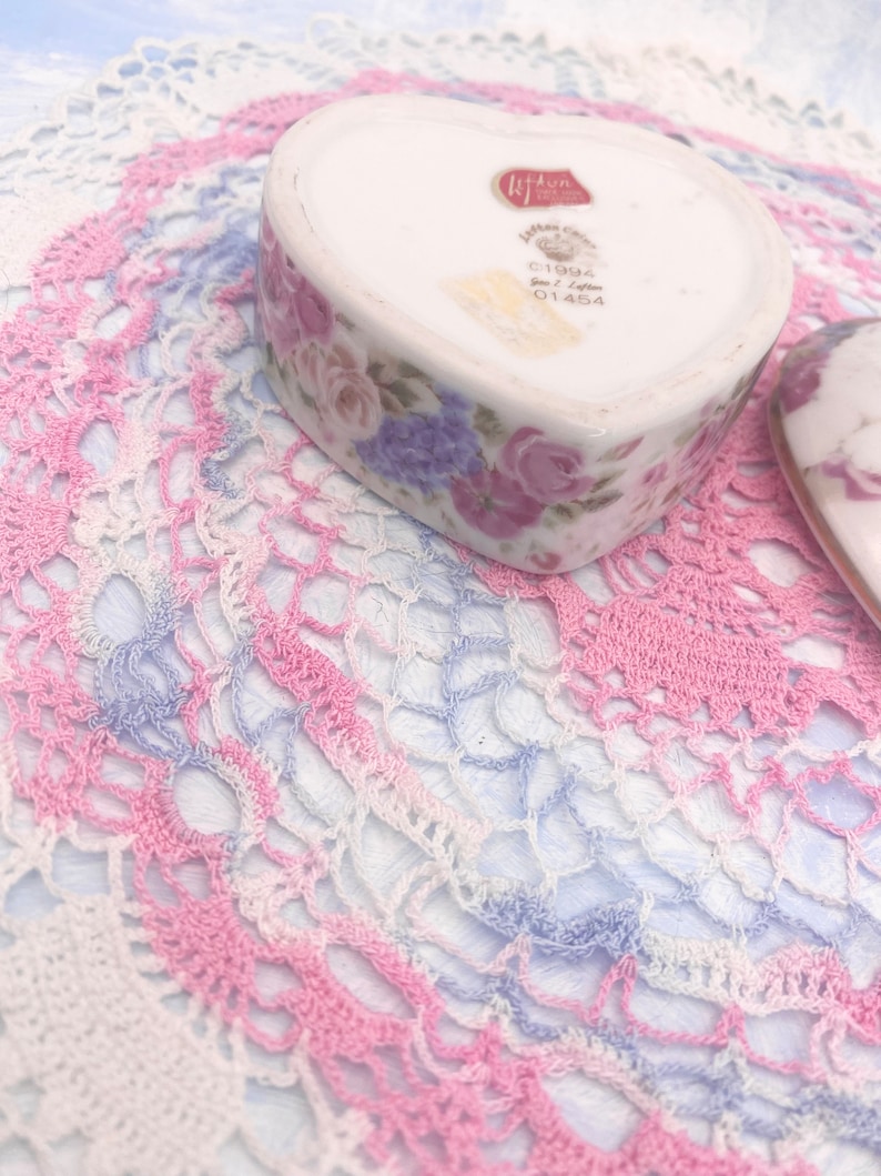 Lefton Labels Lefton White Cat Heart Shaped Porcelain Trinket Box - Etsy