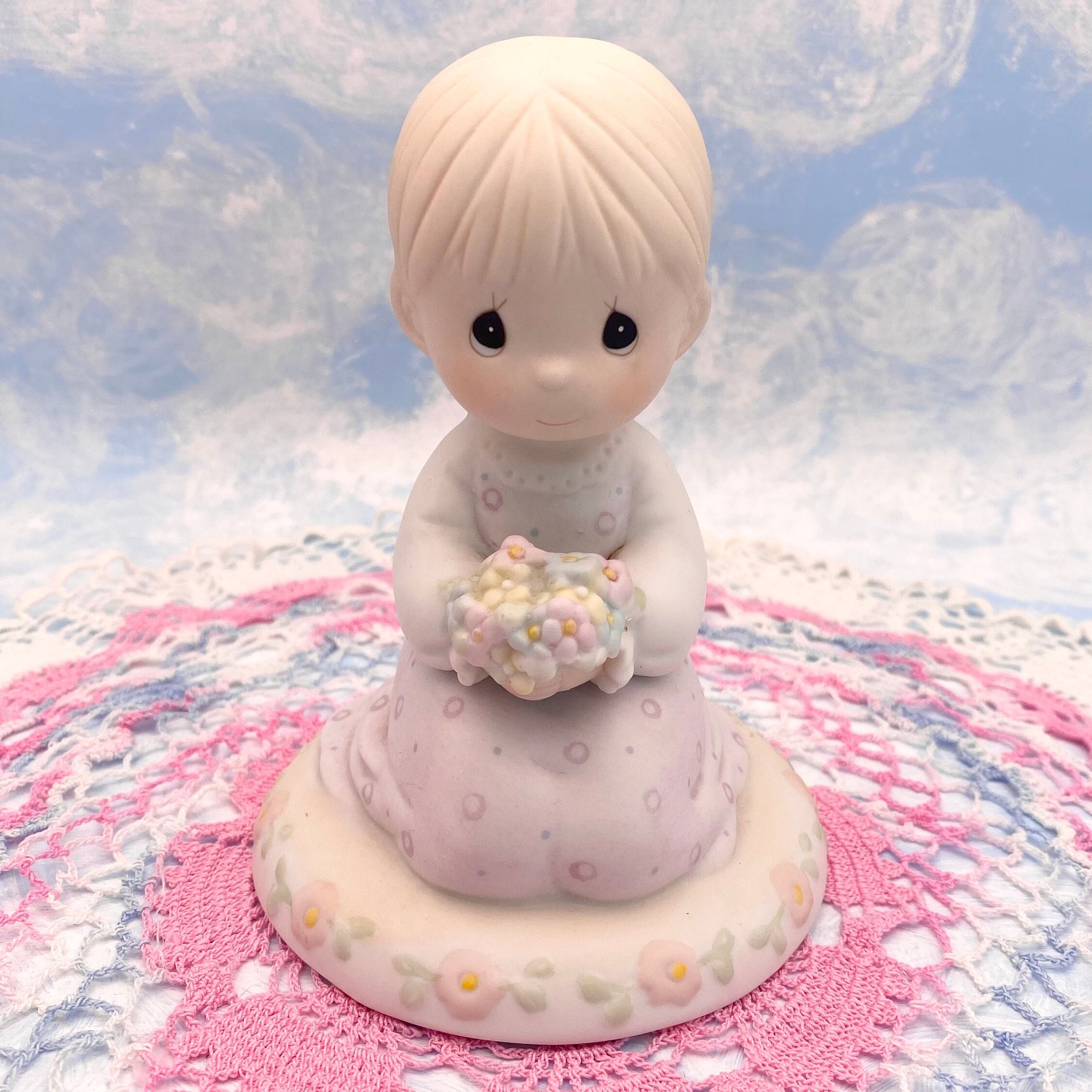 Precious Moments Sapphic Flower Girl Figurine 