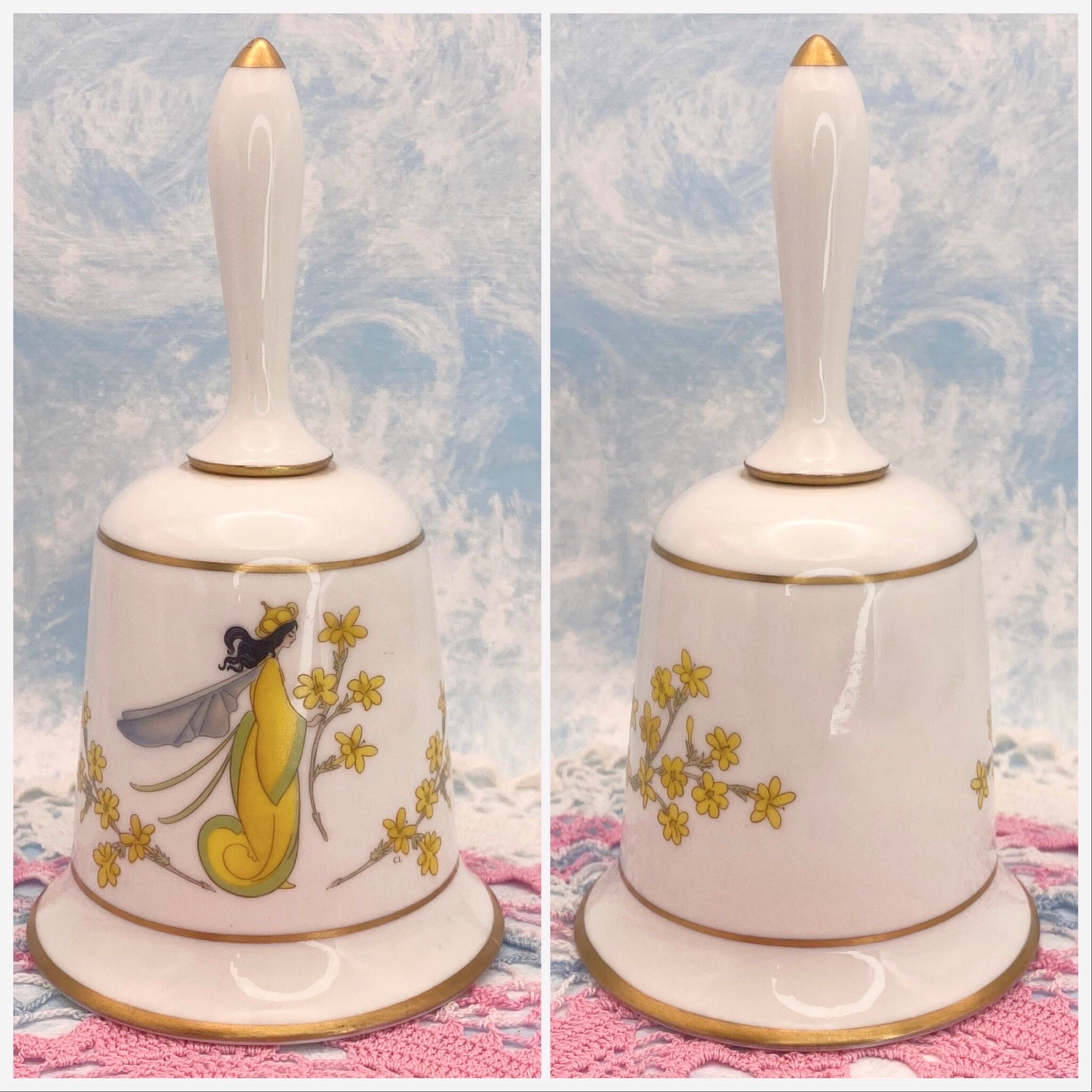 FRANKLIN PORCELAIN 花の妖精 磁器製ベルコレクション FRANKLIN PORCELAIN 花の妖精 磁器製ベルコレクション 希少】FRANKLIN