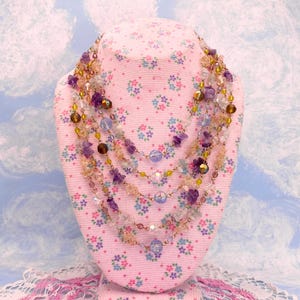Joan Rivers Classics Collection Beaded Multi Strand Necklace with Velvet Carrying Case