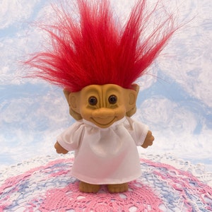 Angel Troll Ornament Vintage Russ Red Haired