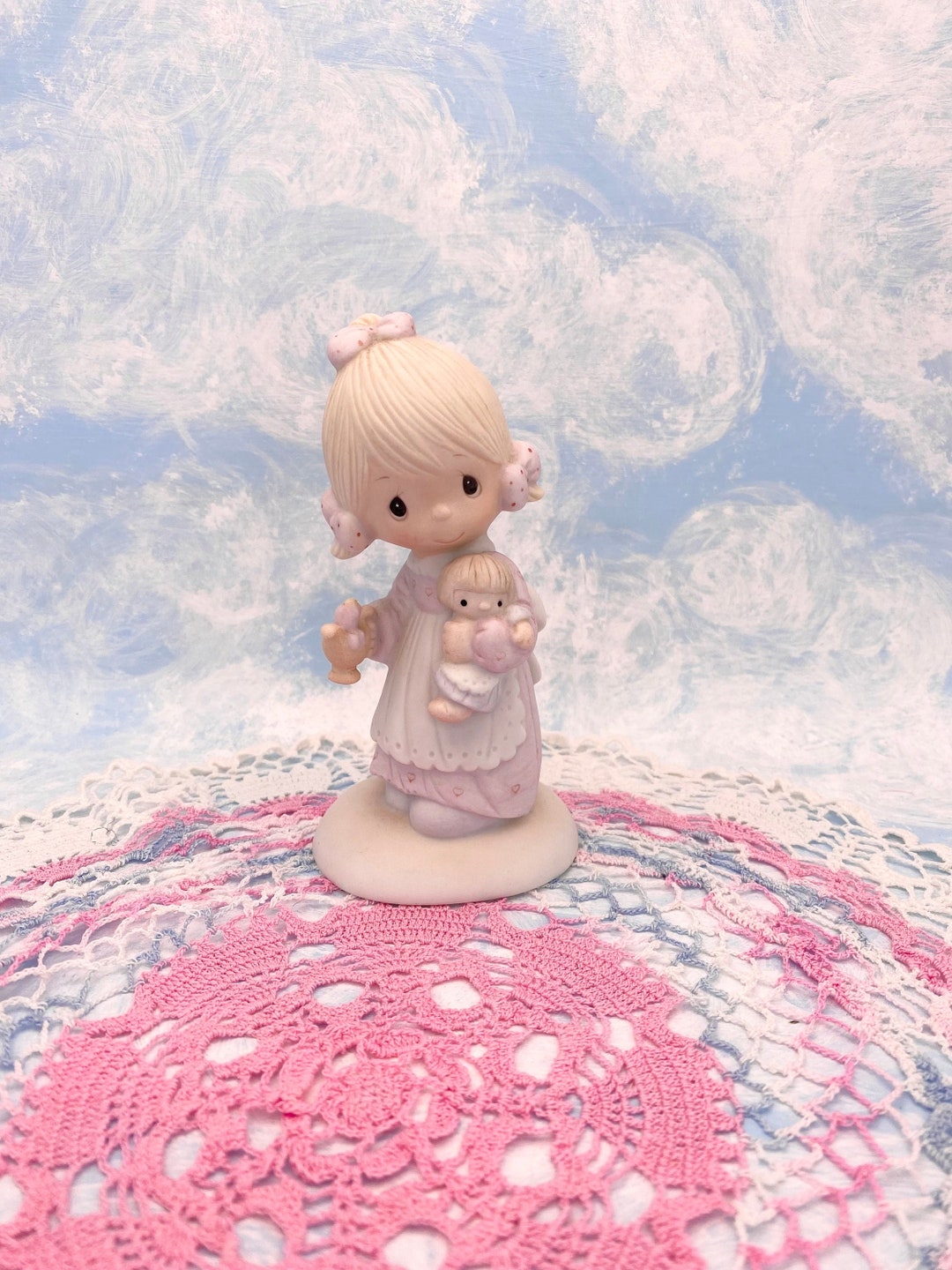 Precious Moments Jesus Is The Light Vintage Ceramic Collectible 