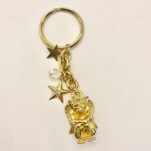 Rare Collectible 1980s Gold Keychain Keys Ornate Fake Gold Wedding Gift  Keepsake