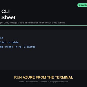 Azure CLI チートシート | リソースグループ、仮想マシン、ストレージコマンド（デジタルダウンロード）